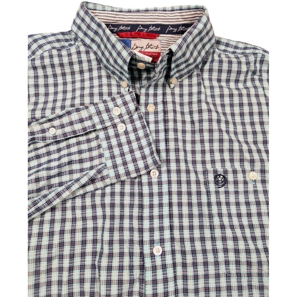 Wrangler George Straight Men's  3XLT Cowboy Cut Collection Blue Long Sleeve - Picture 1 of 6